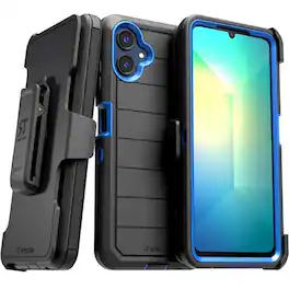 RomeTech - Defender Case for Samsung Galaxy A16 - Black / Blue