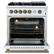 Alt View 3. Forno Appliances - Giovanni 4.32 Cu. Ft. Freestanding Gas Convection Range - White.