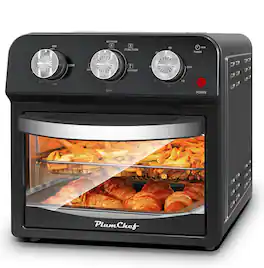 Loheer - French Double Door Air Fryer Toaster Oven Stainless Steel Pizza Oven Bread Machine - Black