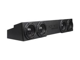 JCPower Audio Systems - RSX-Series 3200 Watt Quad 8" Loaded Subwoofer Enclosure for Chevy Silverado / GMC Sierra Crew Cab Trucks (07-Up) - Black