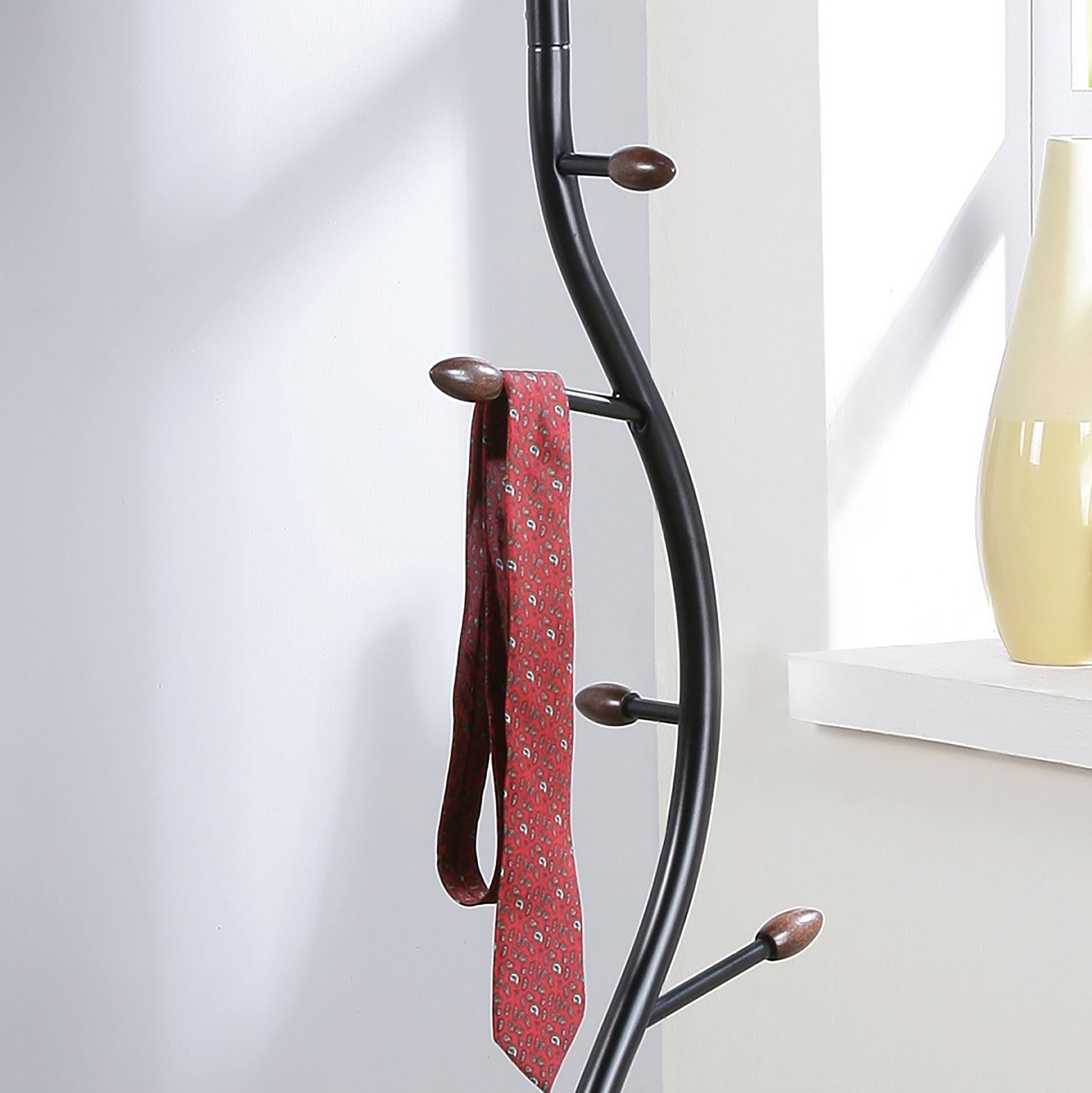 Alt View 1. Z-Edge - Coat Rack, Metal Coat Tree Freestanding with 8 Hooks, Creative Design Tree Branch-look, Standing Coat Rack for Bedroom - Black.