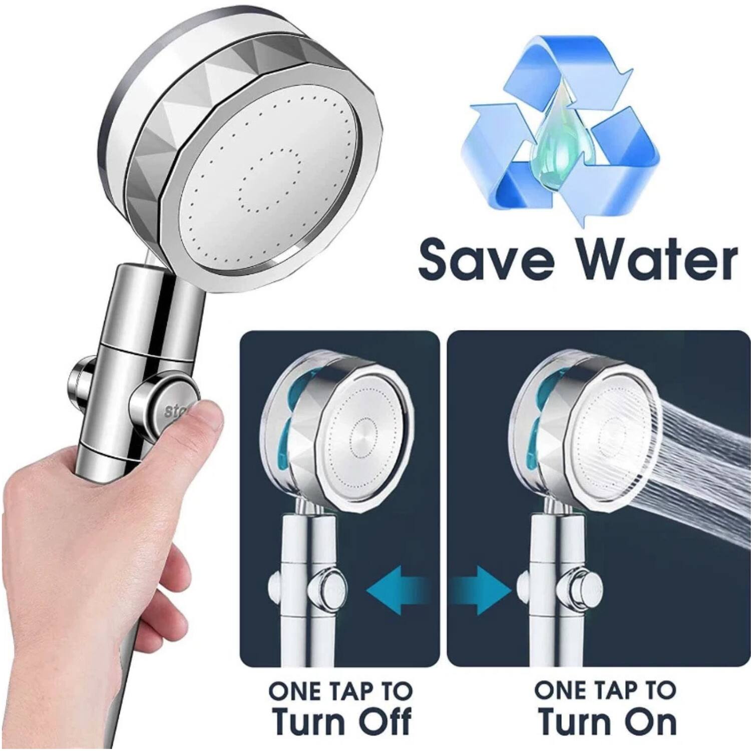 Save Water

ONE TAP TO Turn Off

ONE TAP TO Turn On