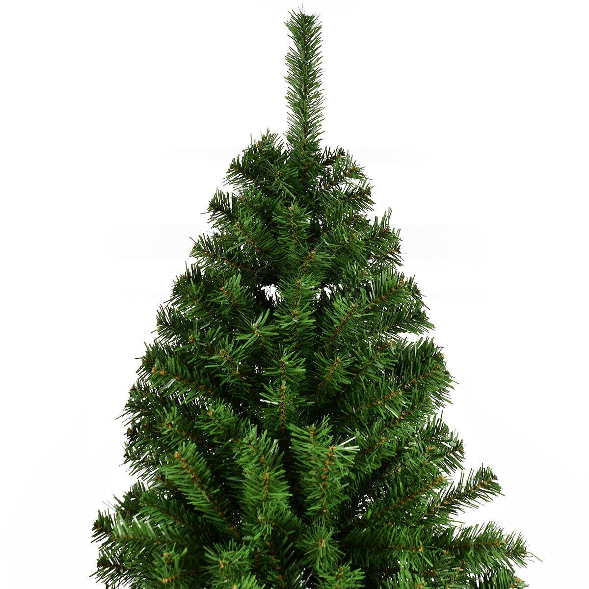 Alt View 15. Costway - 9FT PVC Christmas Tree 2132 Tips Hinged Solid Metal Legs - Green.