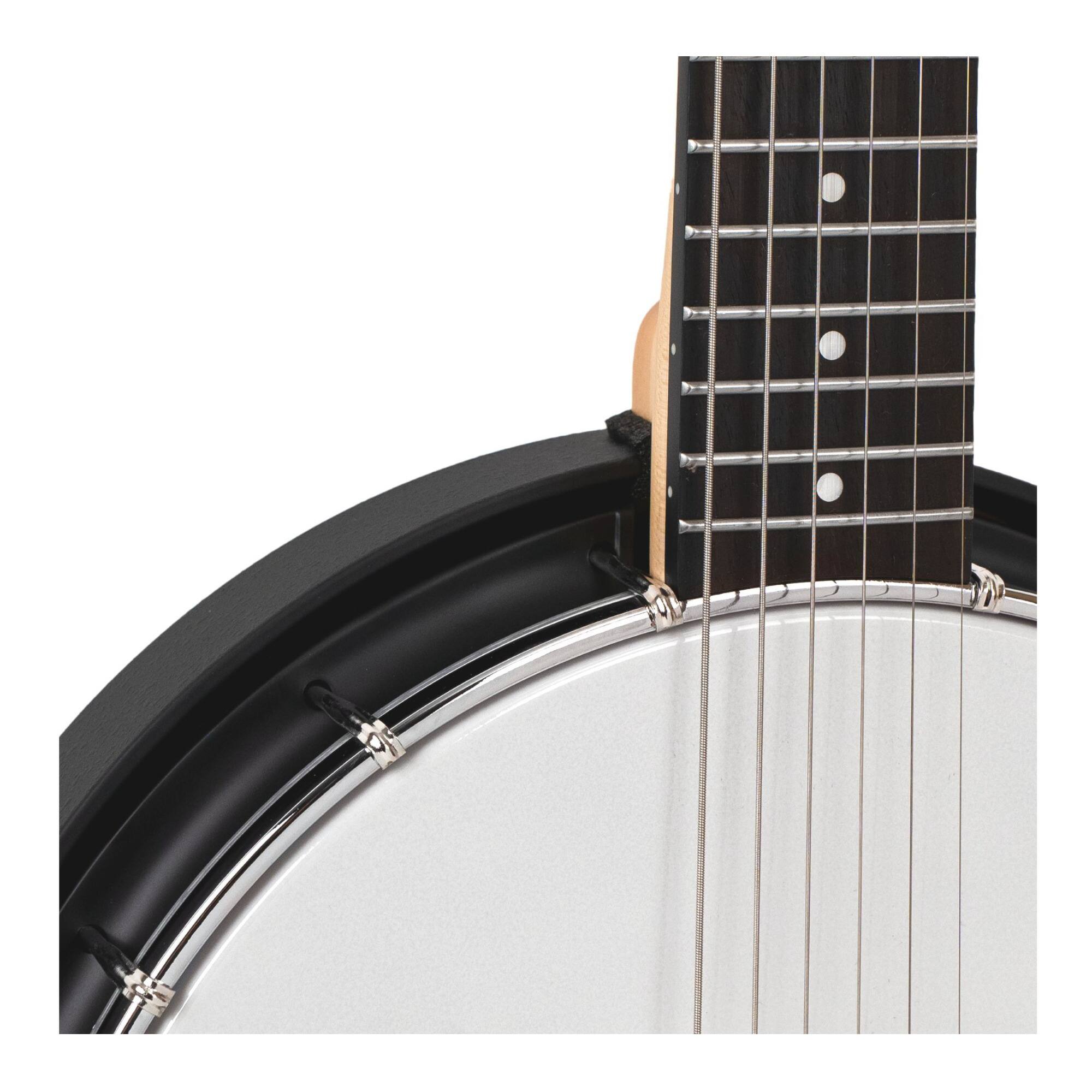 Back. Gold Tone - Gold Tone AC-6+: Acoustic Composite Banjitar with Pickup and Gig Bag.