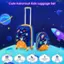 Cute Astronaut Kids Luggage Set: Strong construction, Super Quiet Wheel, Lightweight Design, I Adjustable Rod, Large Capacity.