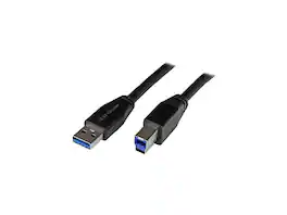 StarTech.com - 5m 15 ft Active USB 3.0 USB-A to USB-B Cable - M/M - USB A to B Cable - USB 3.1 Gen 1 (5 Gbps)