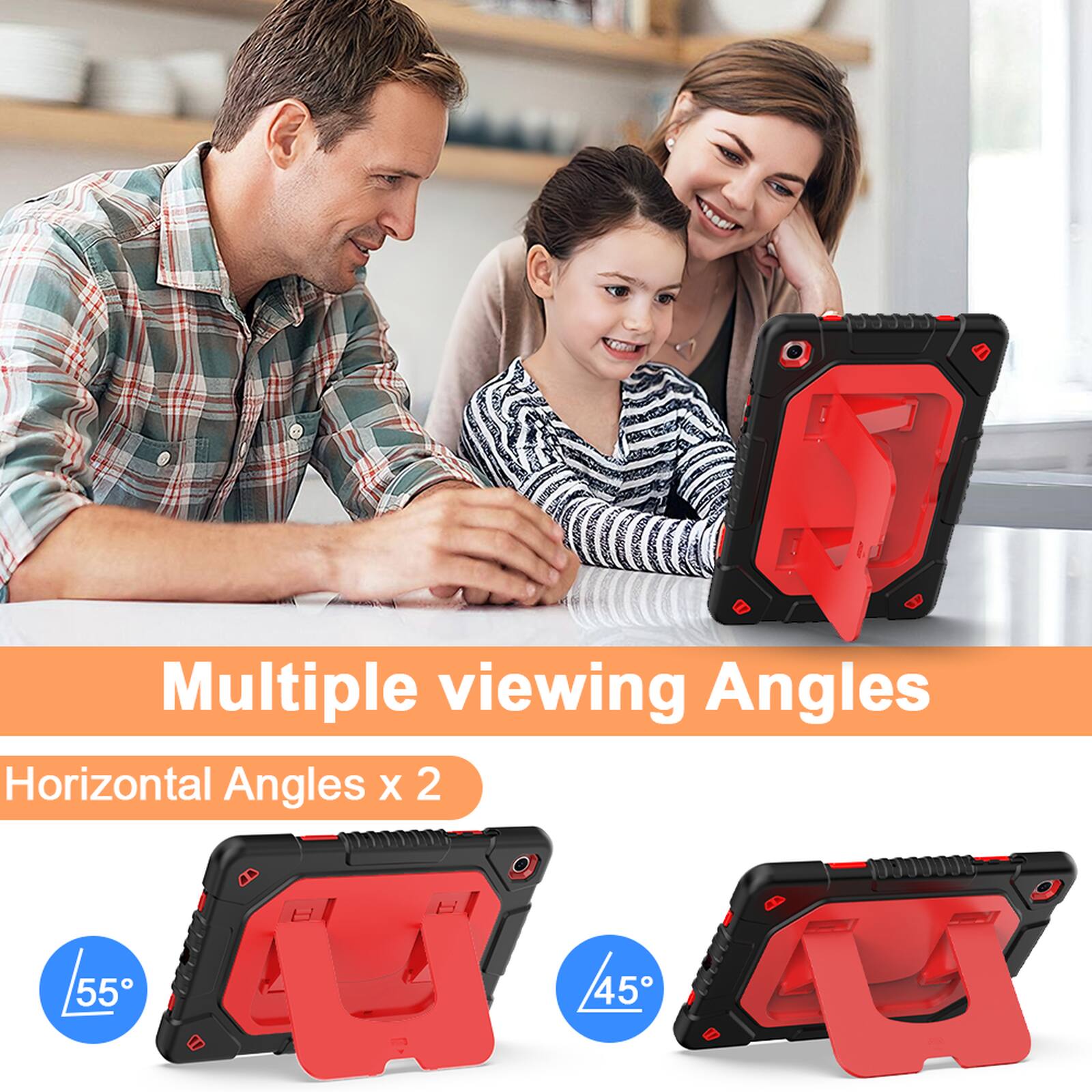 Multiple viewing Angles  
Horizontal Angles x 2  
55°  
45°