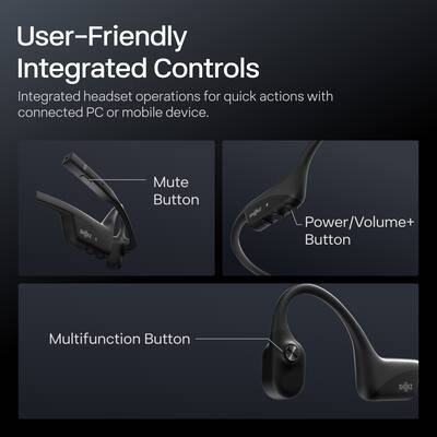 Shokz OpenComm2 Bone Conduction Stereo Bluetooth Headset 2025 Shokz OpenComm2 Bone Conduction Stereo Bluetooth Headset 2025