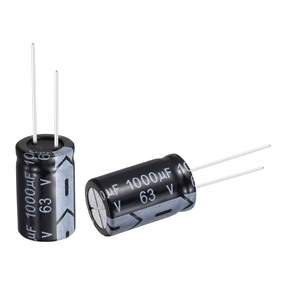 Unique Bargains - 1000uF 63V 16x25mm Electrolytic Capacitor, Radial Leads Aluminum, 12pcs, for Power Supplies/Audio/Lighting - Black price history on PriceWatchPro