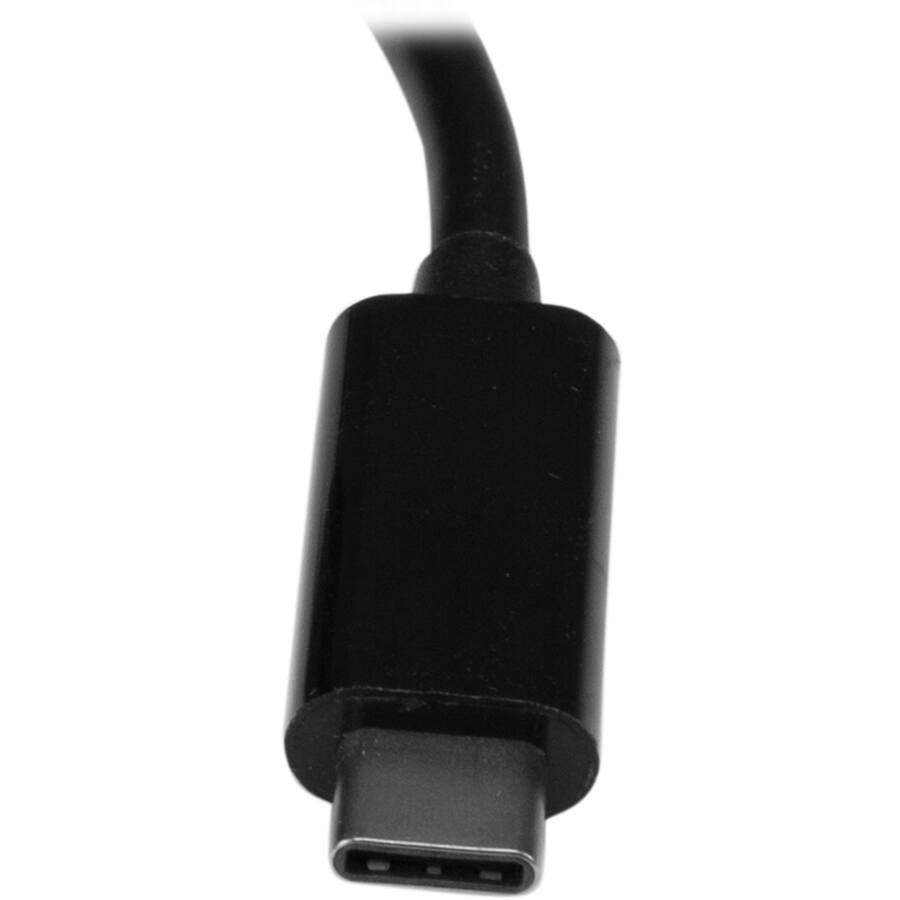 Alt View 3. Startech - 3-Port USB 3.0 Hub with Gigabit Ethernet and Power Delivery - USB-C - Black.