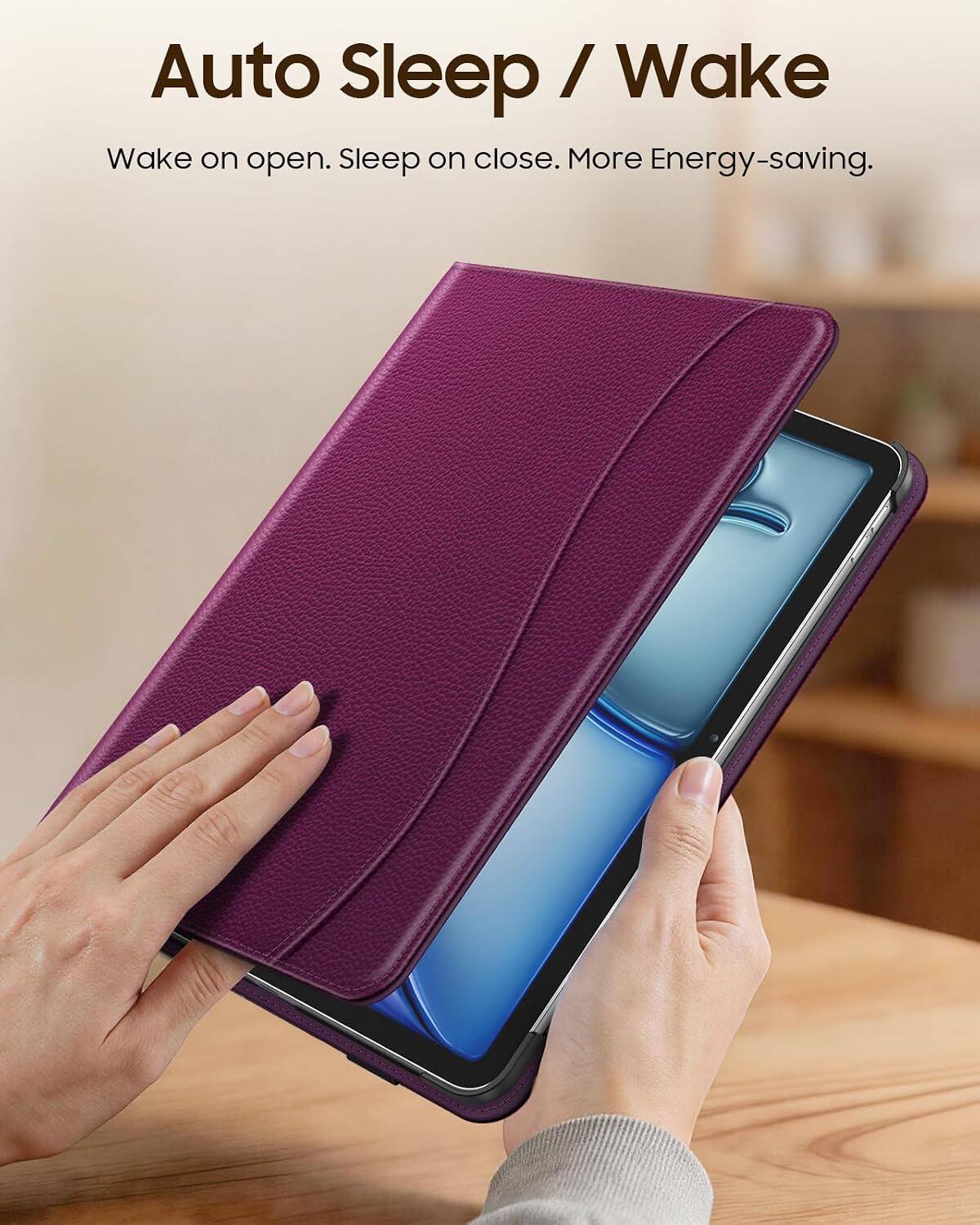Auto Sleep / Wake  
Wake on open. Sleep on close. More Energy-saving.