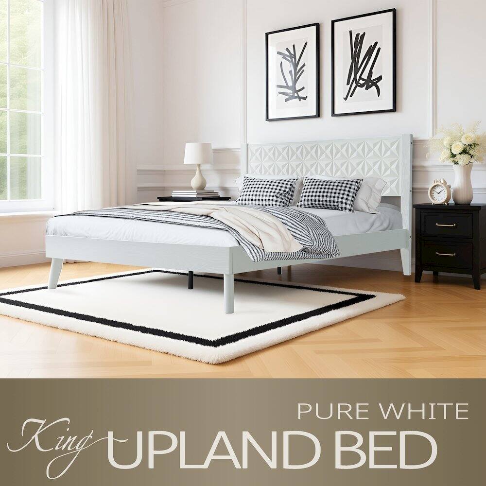 PURE WHITE  
King UPLAND BED