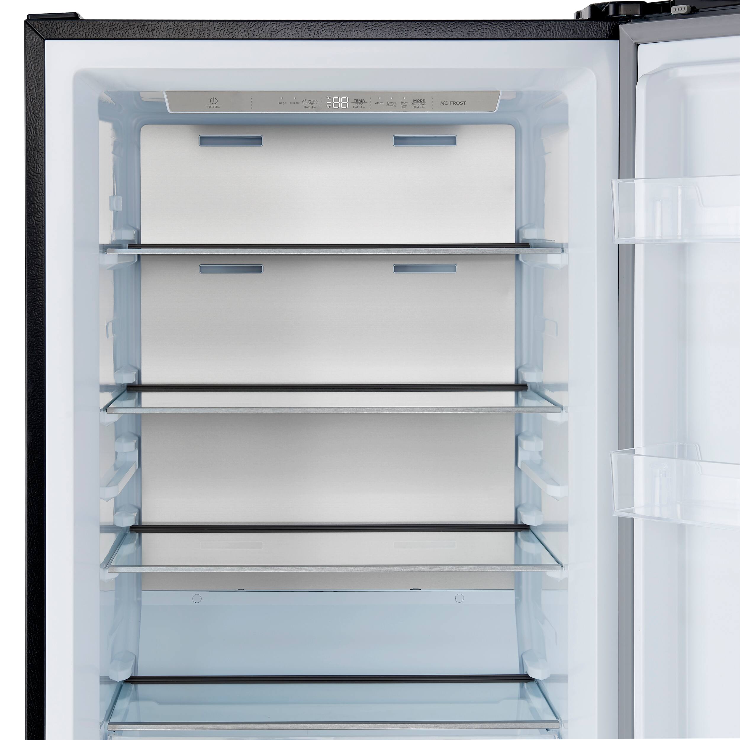 Alt View 10. Forno Appliances - Maderno 13.6 Cu. Ft. Right Swing Upright Convertible Freezer with Antique Brass Handles - Black.