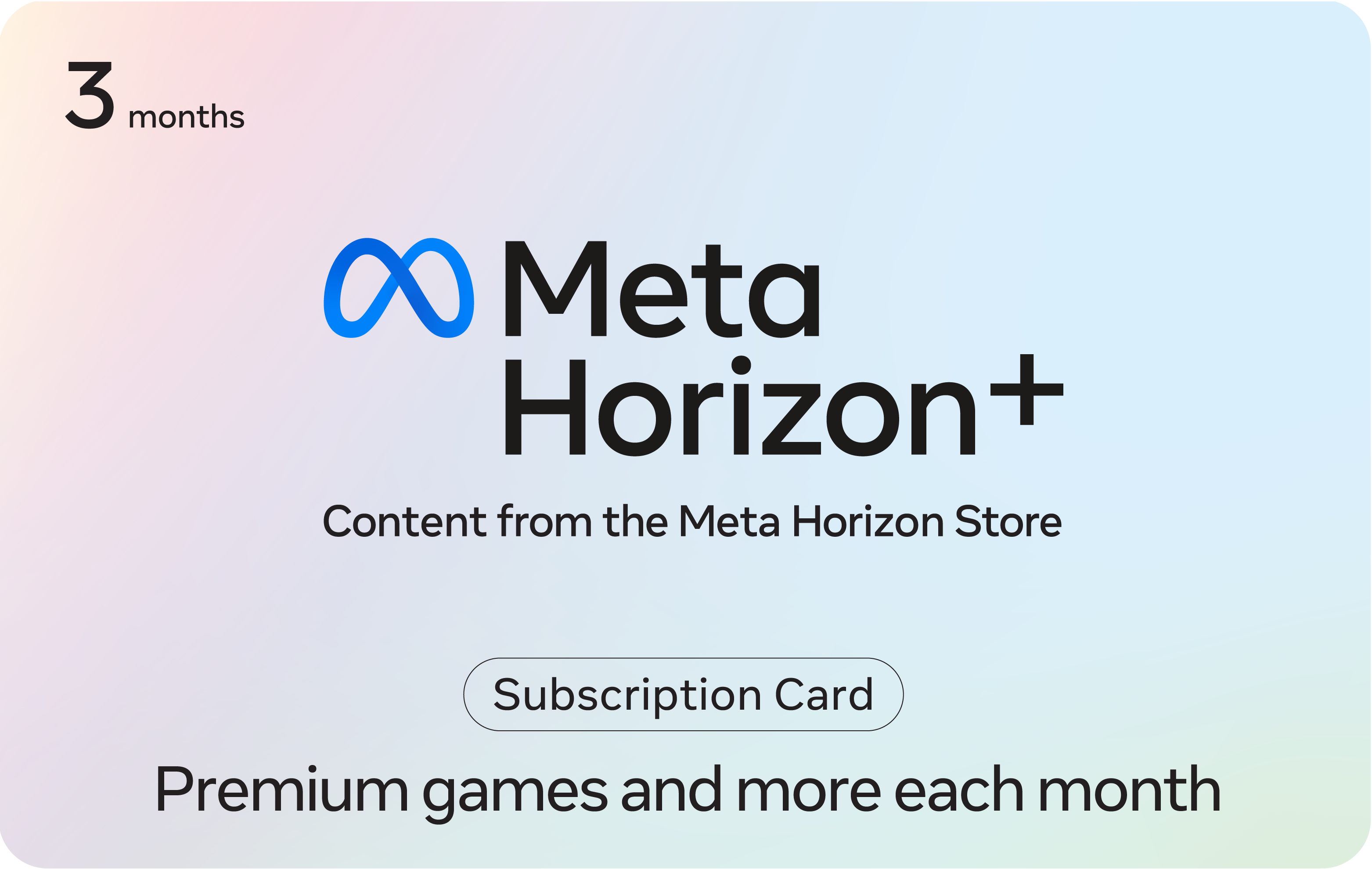 Meta - Horizon+ 3 Month Subscription [Digital]