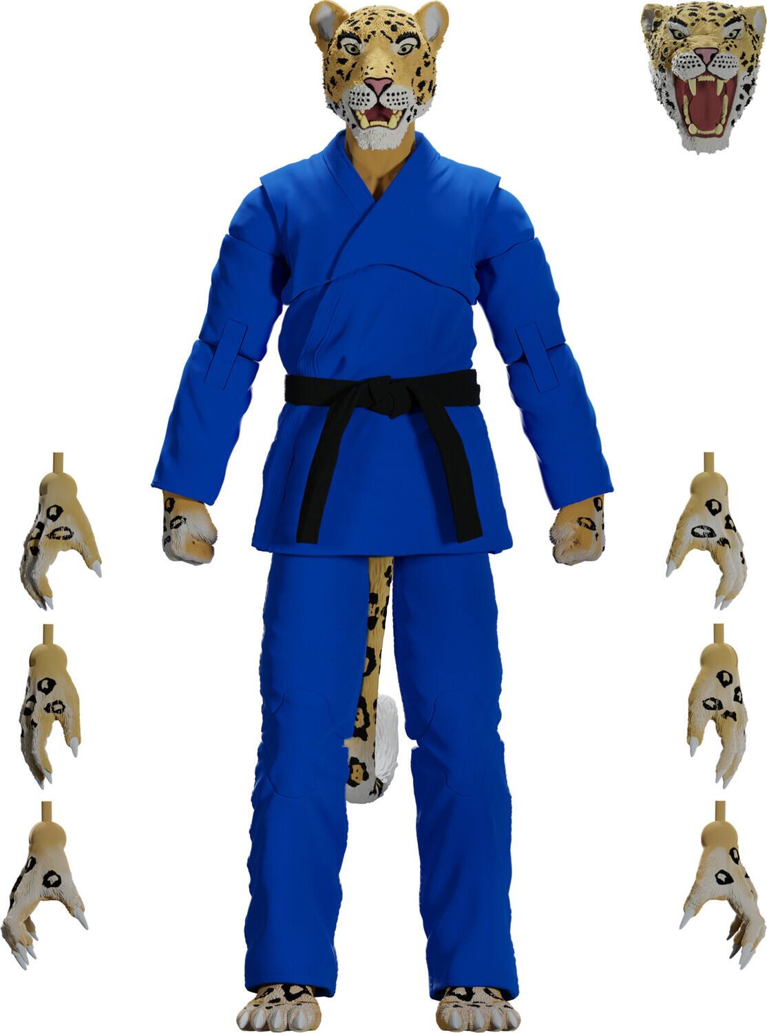 Jiu Jitsu Combat Creatures - Jairo The Jaguar Action Figure - Blue Gi - COLLECTIBLES