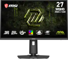 msi 27 WQHD 2560 X 1440 RAPID IPS Overclock to 210Hz 0.5ms VESA CERTIFIED DisplayHDR AI-VISION MAG MSI ARSENAL GAMING