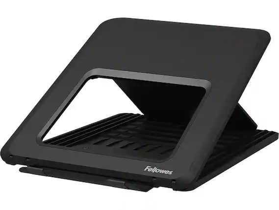 Front. Fellowes - Fellowes Breyta Collection Height Adjustable 14" Laptop Stand, Black 100098500 - Black.