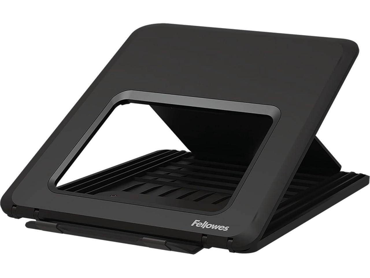 Front. Fellowes - Fellowes Breyta Collection Height Adjustable 14" Laptop Stand, Black 100098500 - Black.