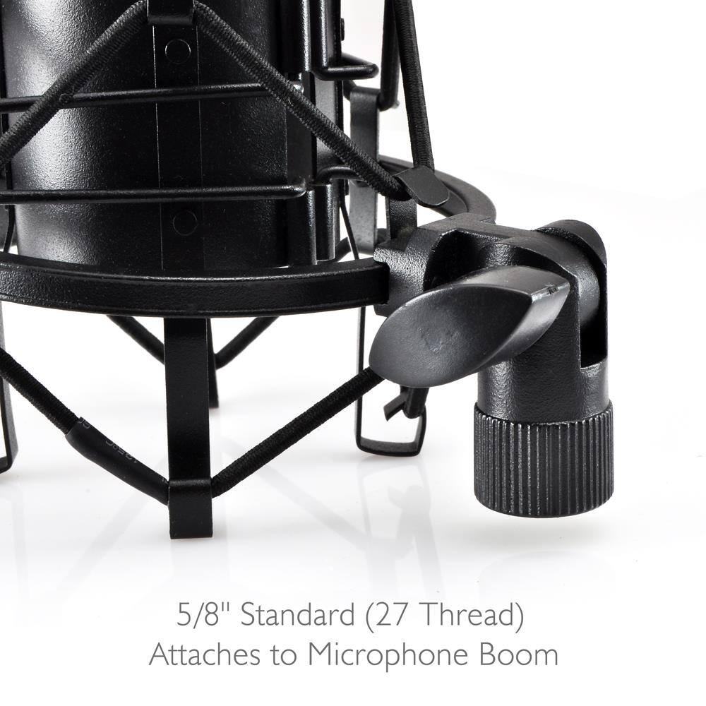 5/8" Standard (27 Thread)  
Attaches to Microphone Boom