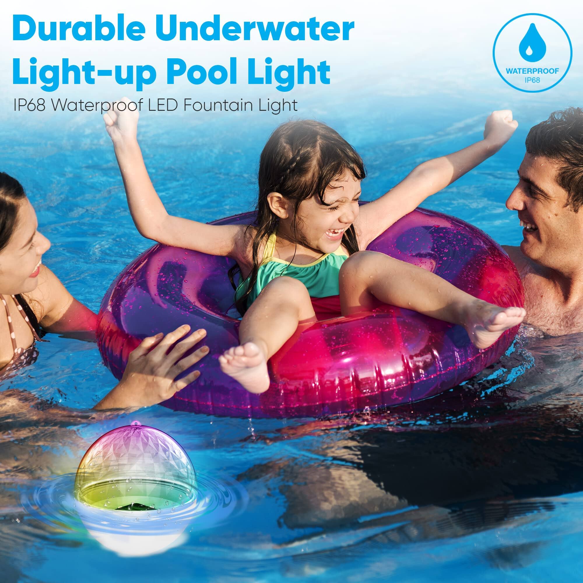 Durable Underwater Light-up Pool Light  
IP68 Waterproof LED Fountain Light  

WATERPROOF IP68