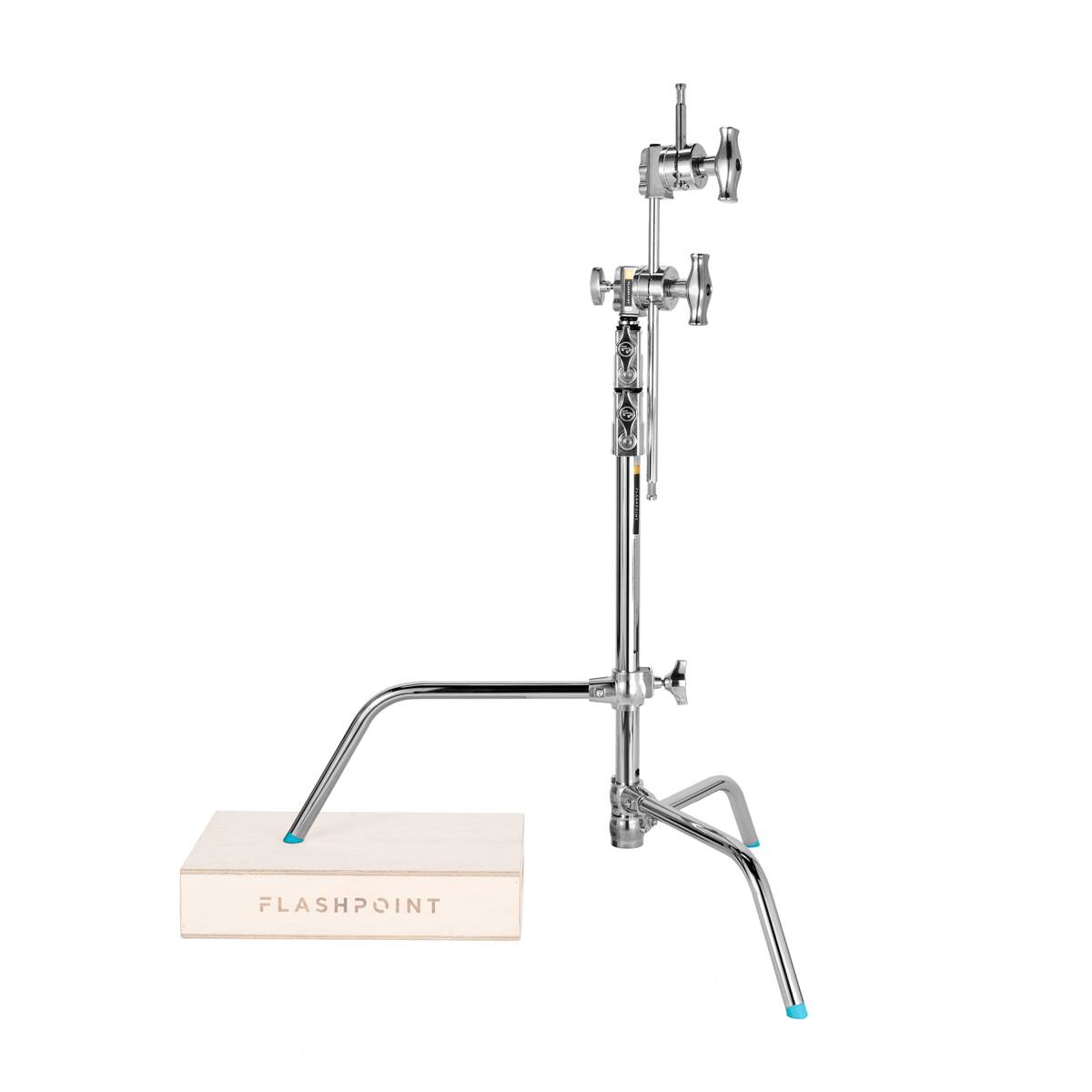 Alt View 6. Flashpoint - Flashpoint 20" Sliding C-Stand Kit w/2.5" Grip Head  20" Grip Arm, Chrome.