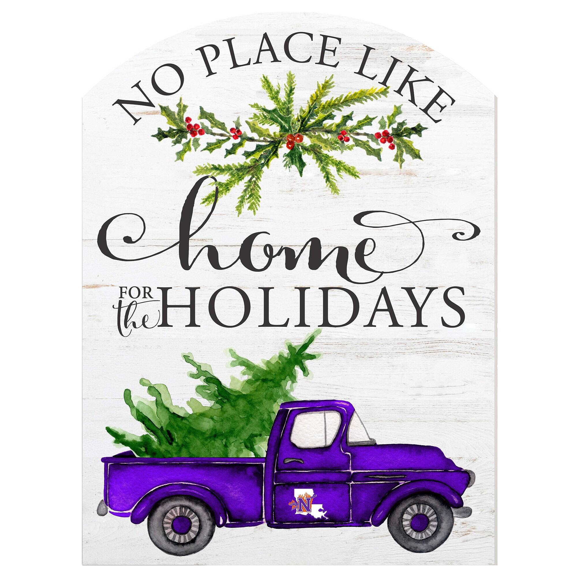 Jardine - Northwestern State Demons 16'' x 22'' Holiday Marquee Sign - White