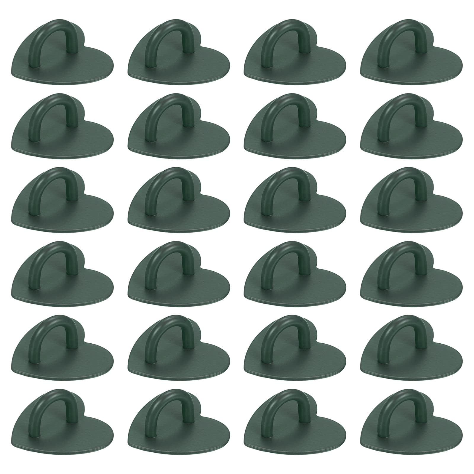 "Unique Bargains - Metal Phone Charm Hook 1"", 24pcs Adhesive Heart Shaped Finger Grip for Smartphones Keychain Tablet Case Accessories - Dark Green" price history on PriceWatchPro