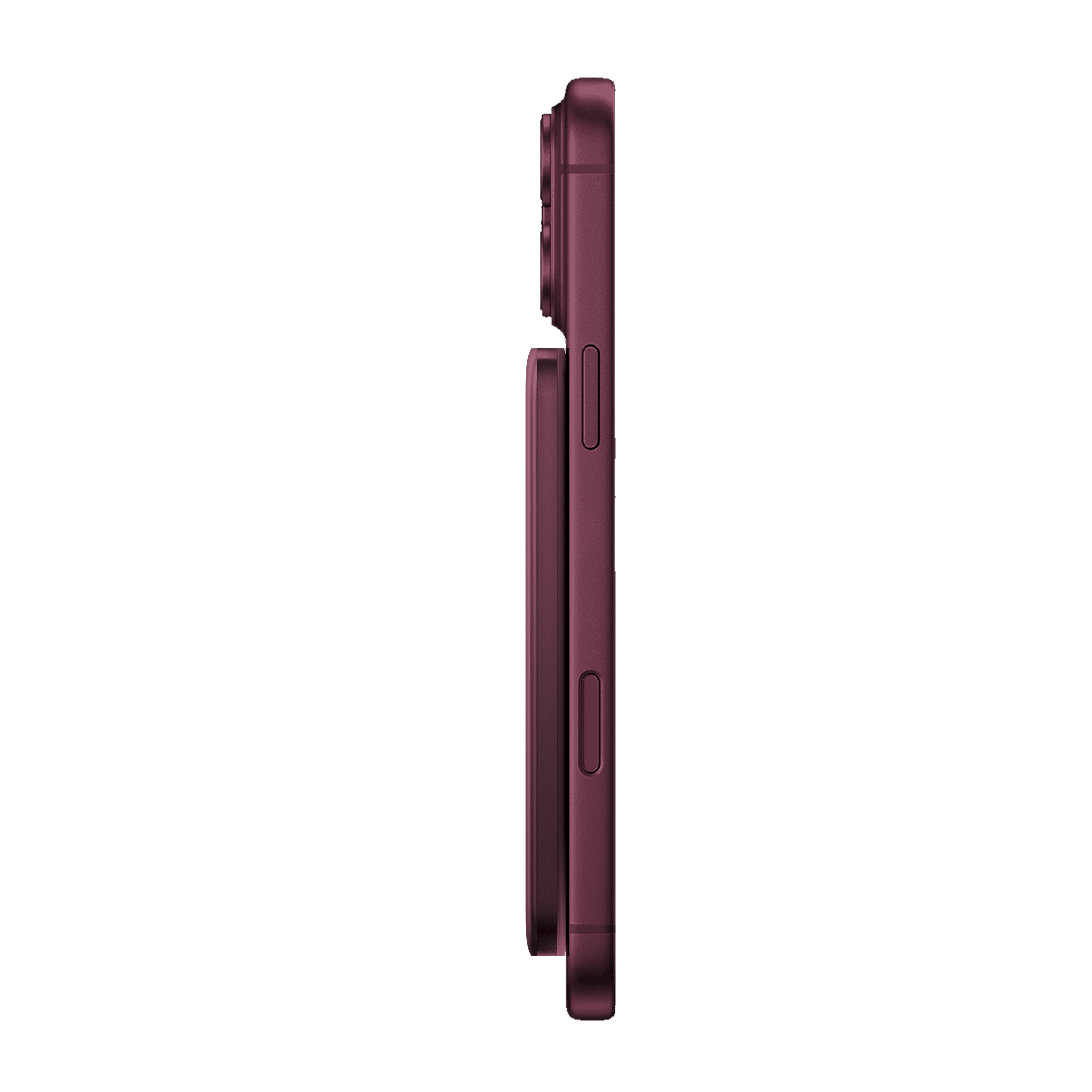Left. BMX - SolidSafe AIR 5K Magnetic Solid-State Power Bank - Dark Cherry.