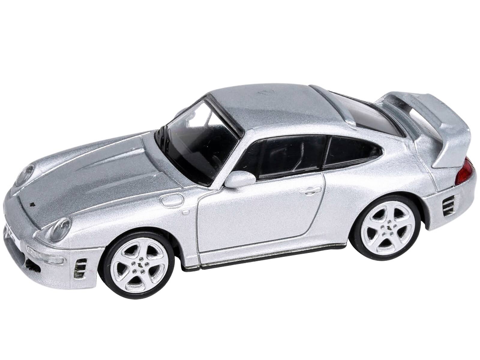 Alt View 1. Paragon - RUF CTR2 Silver Metallic 1/64 Diecast Model Car by Paragon.