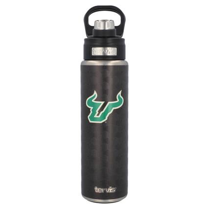 Front. Tervis - South Florida Bulls 24oz. Weave Stainless Steel Wide Mouth Bottle - Multicolor.