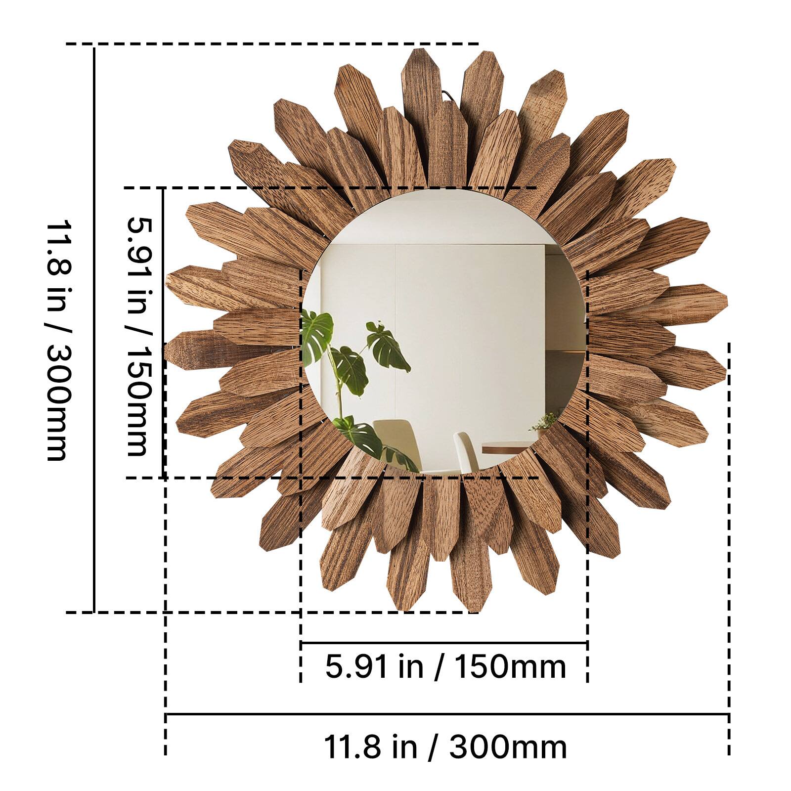 11.8 in / 300mm  
5.91 in / 150mm  
5.91 in / 150mm  
11.8 in / 300mm