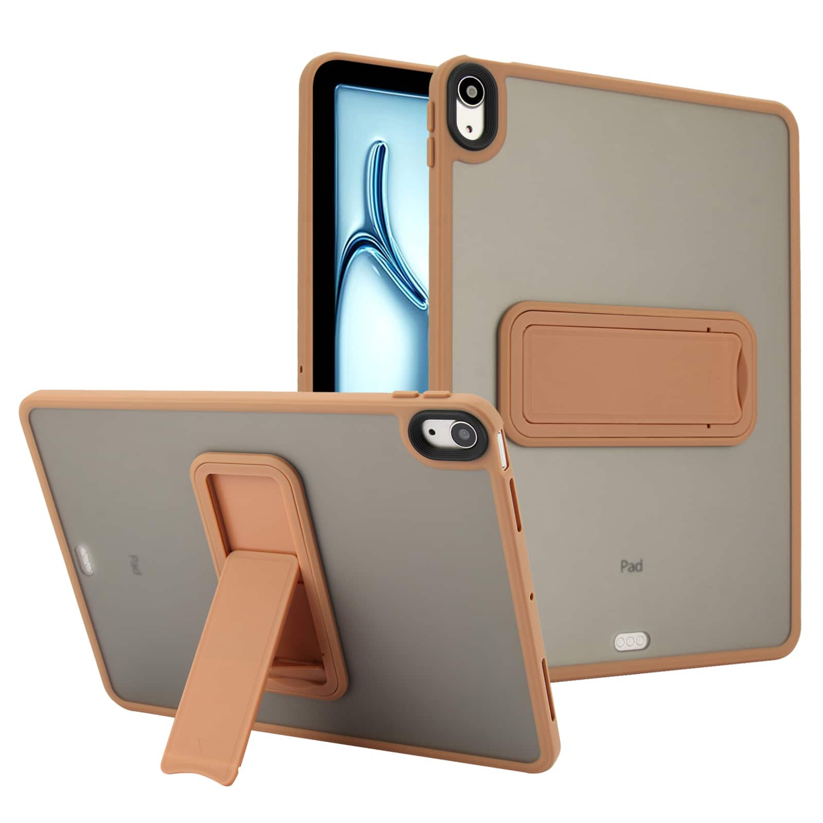 UUCOVER - Case for iPad Air 13-inch M4 M3 M2 (2026/2025/2024), Shockproof TPU+PC Matte Case Kickstand Slim Protective Back Cover - Desertgold