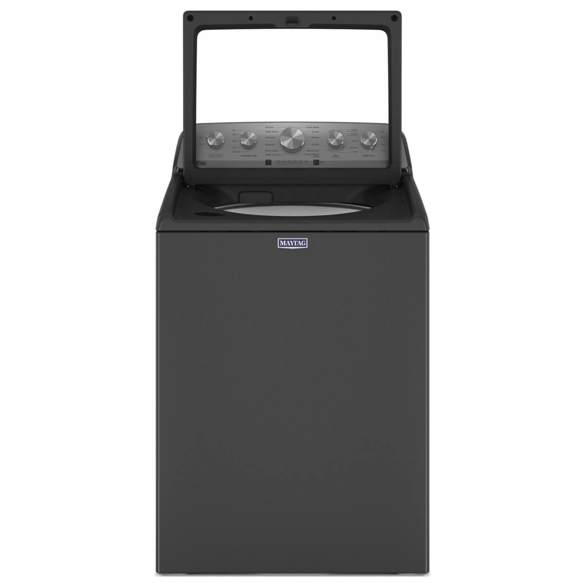 Angle. Maytag - Maytag - 4.7 Cu. Ft. High Efficiency Top Load Washer with Extra Power Button - Volcano Black - Volcano Black.