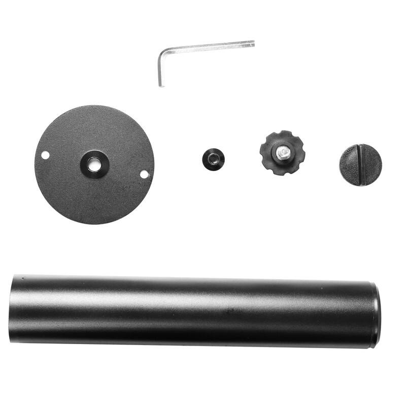 Alt View 9. LeisureMod - Sierra Outdoor Solar Powered LED Umbrella with Rust Resistant Aluminum Frame and Plastic Base - Red.