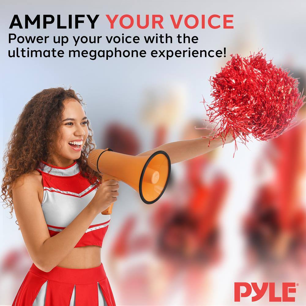 AMPLIFY YOUR VOICE  
Power up your voice with the ultimate megaphone experience!  

PYLE