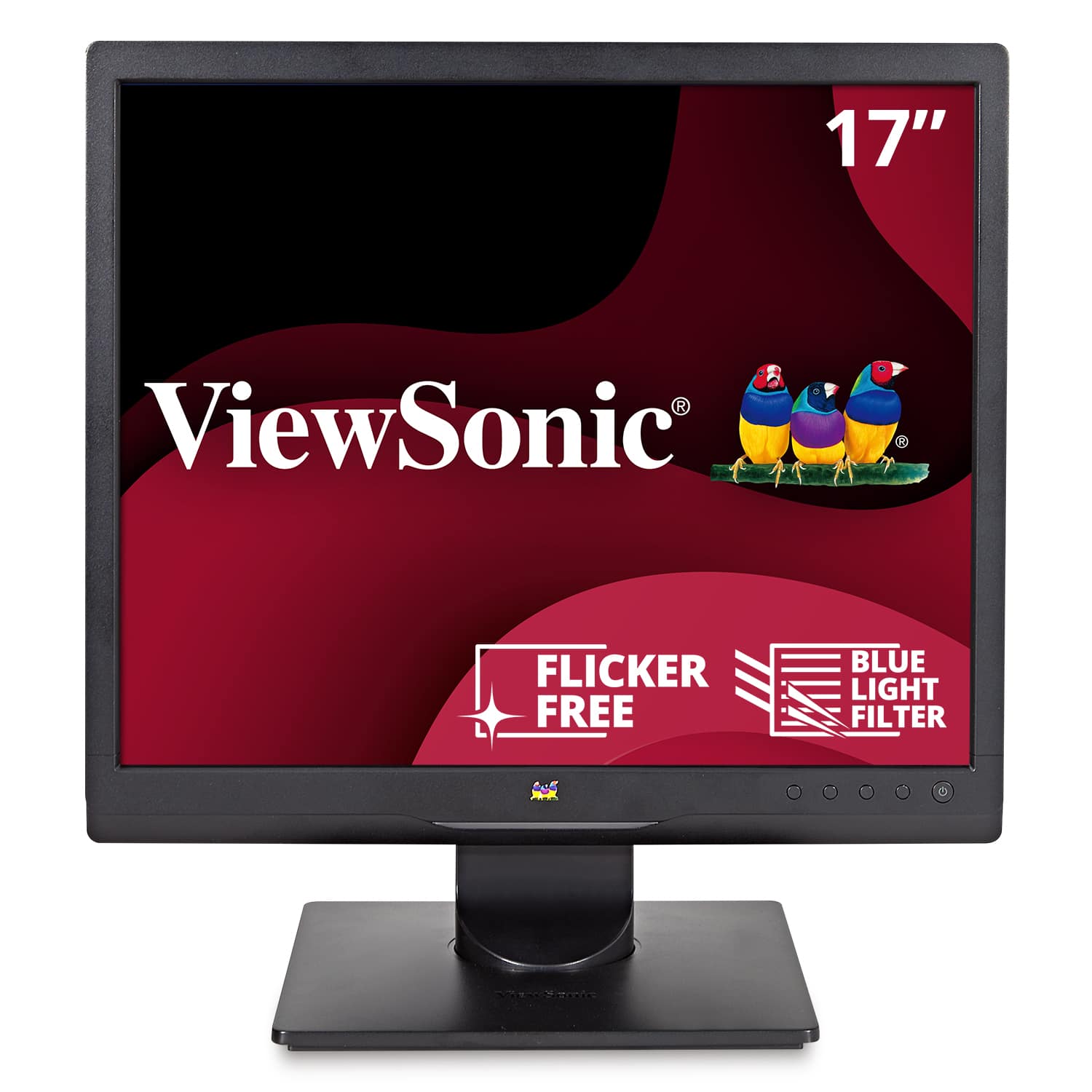Front. ViewSonic - VA708A 17" LED Monitor (VGA) - Black.