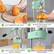 1. CUT ORANGES IN HALF
2. PLACE THE FRUIT CUT SIDE DOWN
3. HOLD THE JUICER WITH BOTH HANDS
4. PRESS DOWN AND ENJOY FRESHNESS