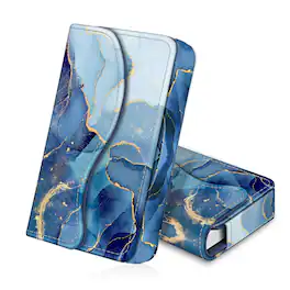 Kitcheniva - Leather ID Credit Card Pocket Holder Wallet Case Organizer - Ocean Marble