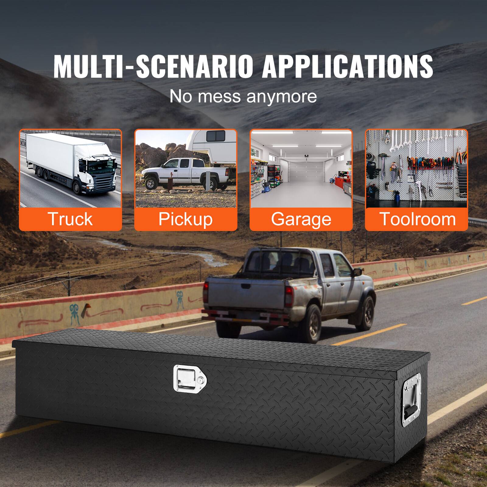 MULTI-SCENARIO APPLICATIONS  
No mess anymore  

Truck  
Pickup  
Garage  
Toolroom