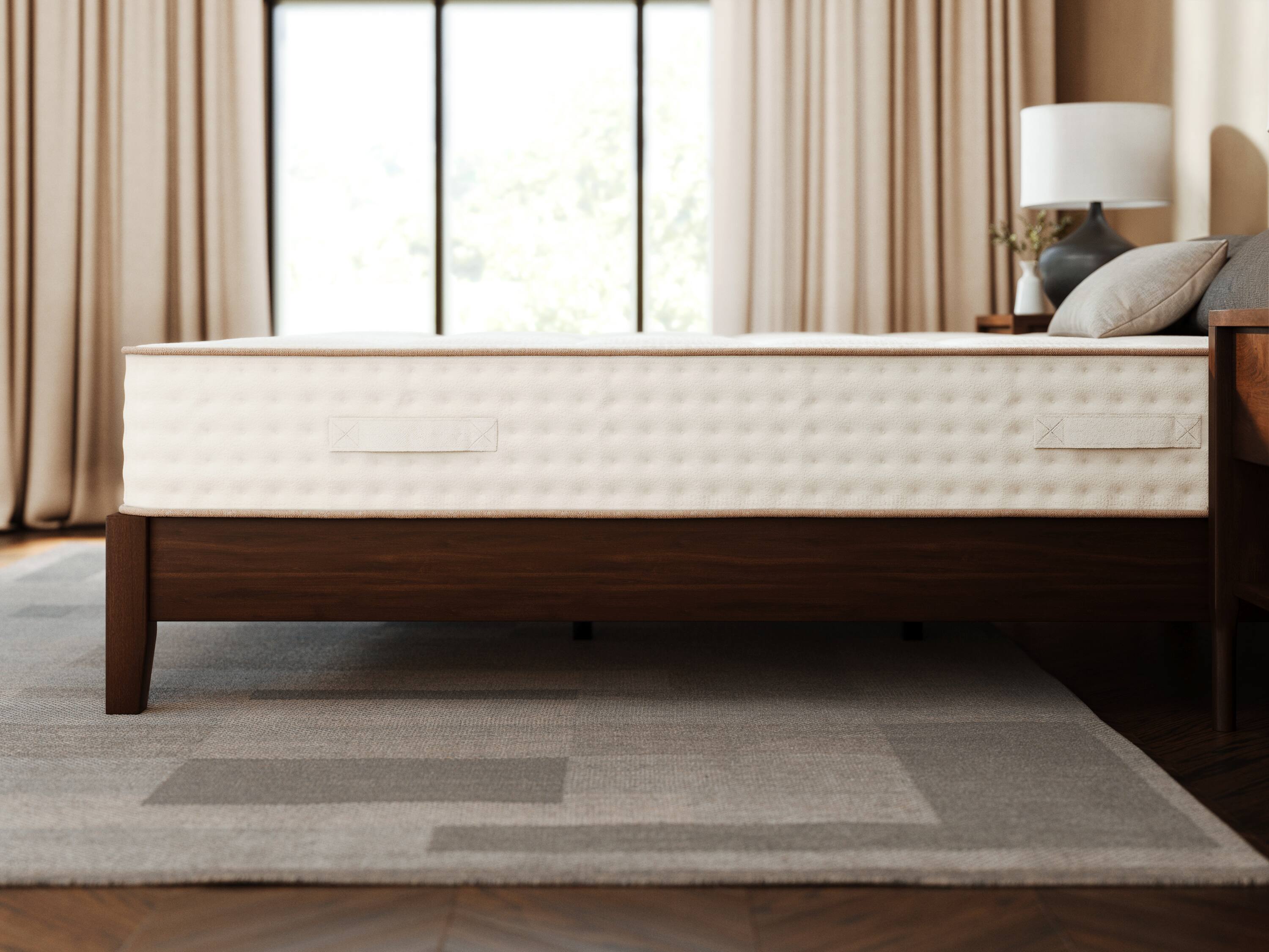 Alt View 1. Awara - Awara Natural Luxury Hybrid Mattress - White.
