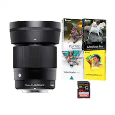 - Sigma 30mm 1:1.4 DC DN 52
- Corel Painter Essentials 7
- Corel AfterShot Pro 3
- Corel VideoStudio 2020
- Corel PaintShop Pro 2022
- SanDisk Extreme PRO 64 GB