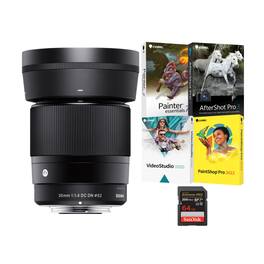 Sigma - 30mm F1.4 DC DN Contemporary Lens (Nikon Z-Mount) Bundle