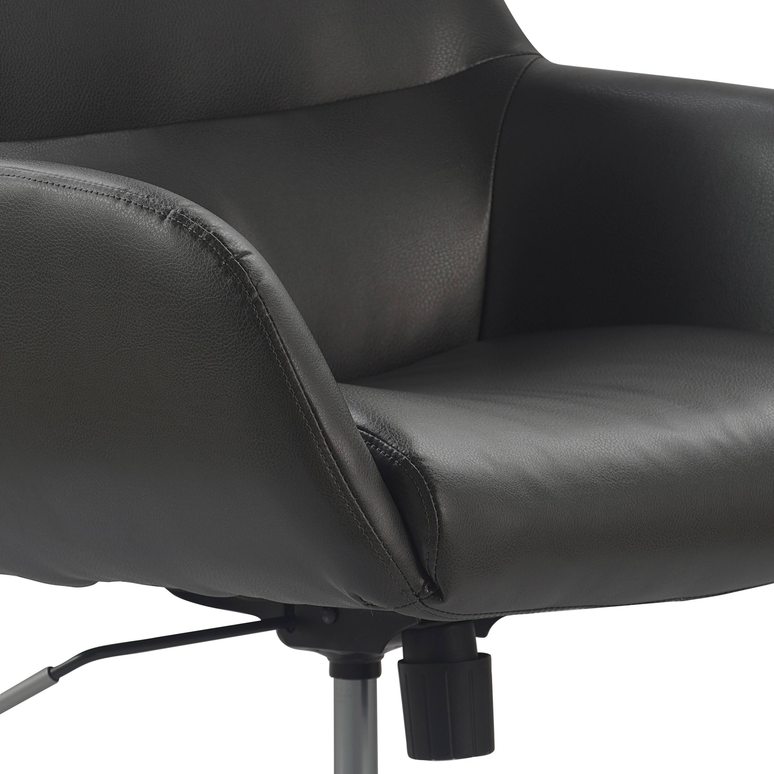 Alt View 12. Finch - Forester Modern Bonded Leather Office Chair - Gray/Charcoal.