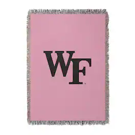 Chad & Jake - Wake Forest Demon Deacons Woven Blanket - Pink