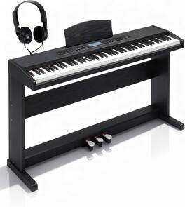 Winado - 88 Key Digital Piano Upright Electric Keyboard Piano with LCD Display, Wireless Connection, Chords, Split Mode, Metronom