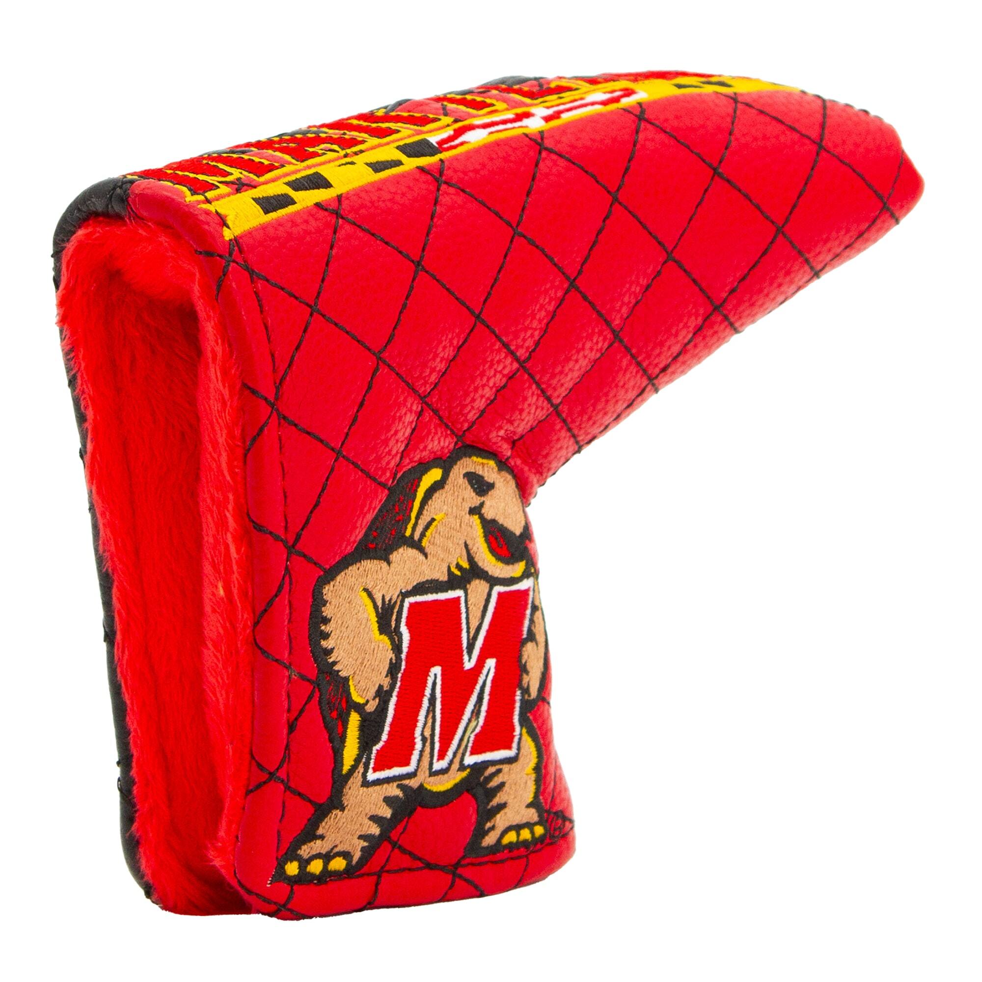 Alt View 3. Team Golf - Maryland Terrapins Quilted Blade Putter Cover - Multicolor.