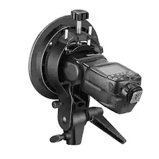 Front. Neewer - S-Type Bracket with Bowens Mount for Square Flashes, Large Handle.