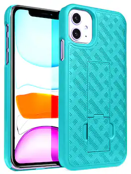 Nakedcellphone - Slim Case for iPhone 11 (with Kickstand) - Mint