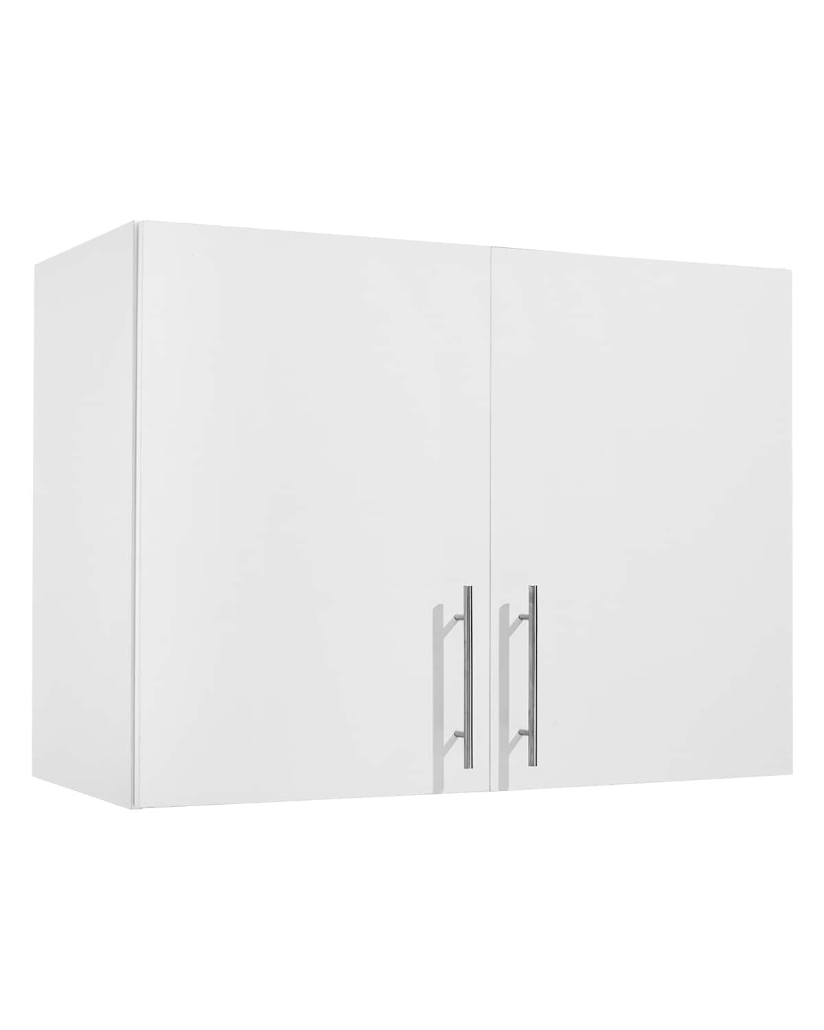 Front. VEVOR - Laundry Room Wall Cabinet,2-Tier Wall Mounted Hanging Cabinet with 2 Doors,Cupboard Organizer,16 x 32 x 24 in (D x W xH) - White.
