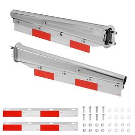VEVOR - Chrome Straight Spring Loaded Mud Flap Hangers, 2-1/2" Bolt Spacing Mudflap Hangers for Semi Trucks